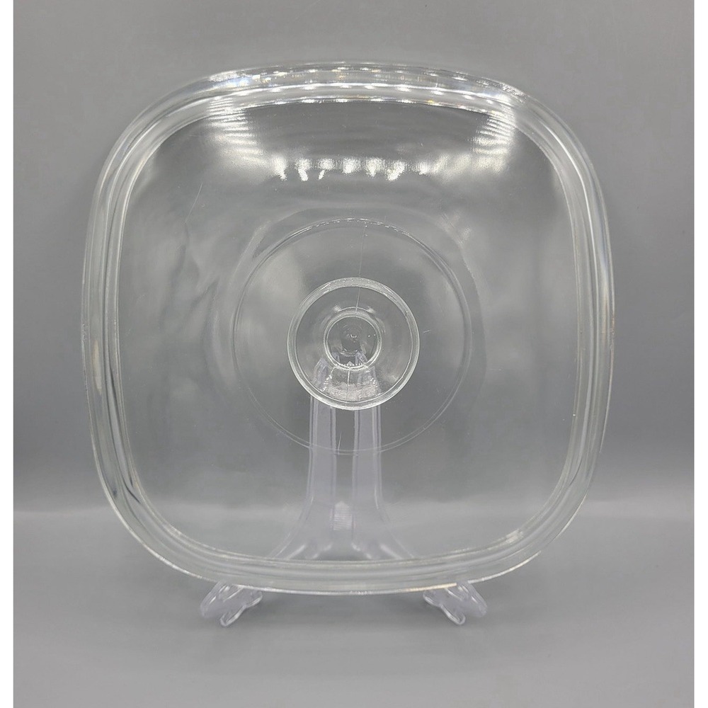 Pyrex A-12-C Corning Ware Clear Square Glass Domed Lid Replacement only